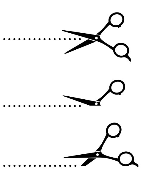 剪子和黑色的尖图片下载