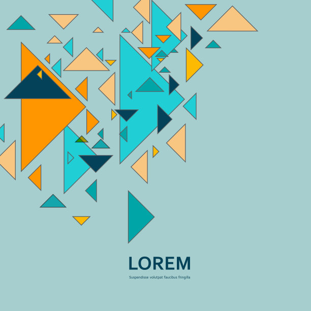 抽象的几何背景与现代重叠三角形图片下载