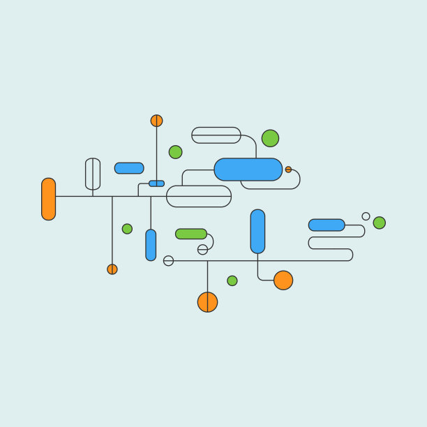 无缝背景的几何元素图片下载