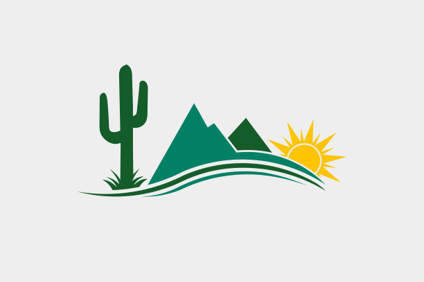 仙人掌沙漠西部标志插图图片下载