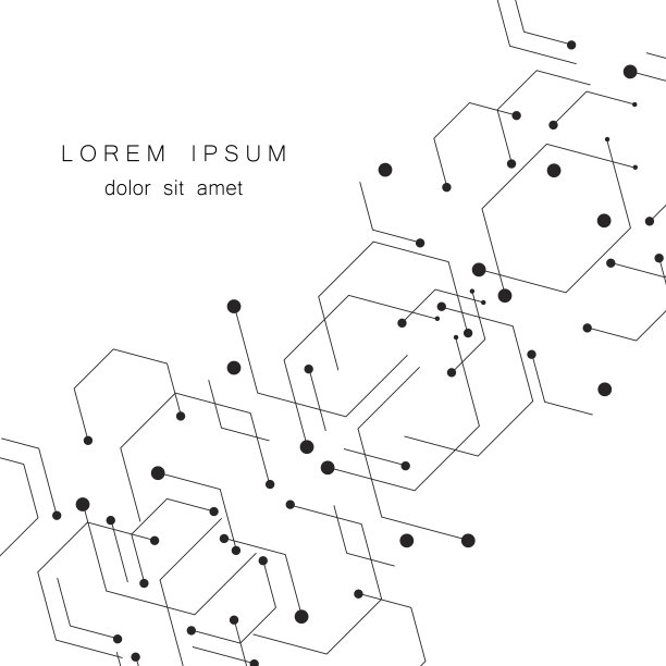 背景六边形几何图形。创新过程的技术设计图片下载