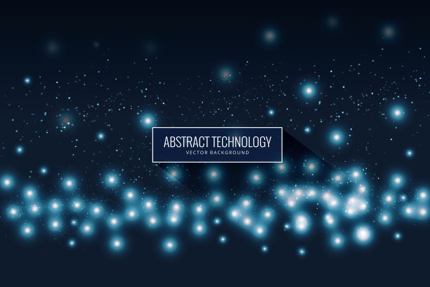 摘要发光粒子效应背景图片下载