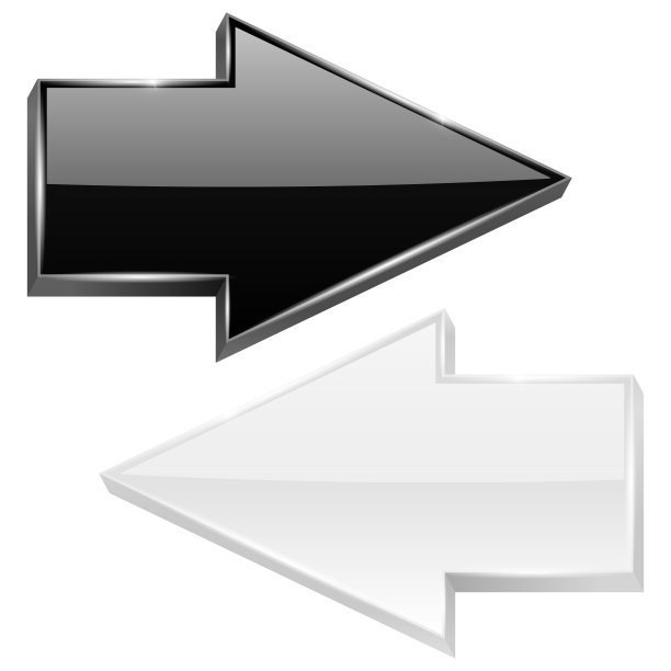 箭头，黑色和白色图片下载