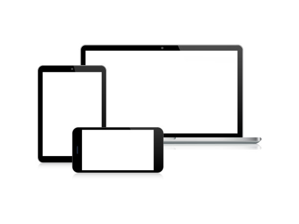 笔记本电脑平板智能手机黑色图片下载