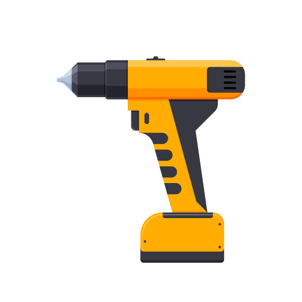 电动螺丝刀，十字形，常规喷嘴。螺钉工具图片下载