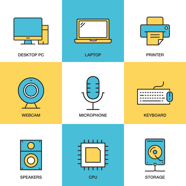 计算机设备图标集图片下载