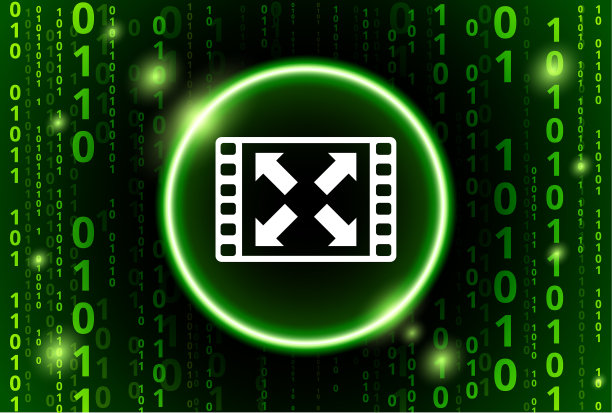 全屏二进制代码矢量模式背景图片下载