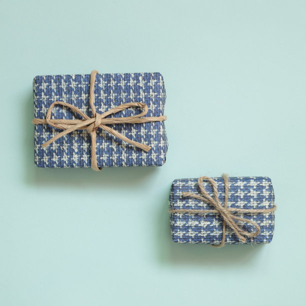 浅绿色背景上的孤立礼盒图片下载