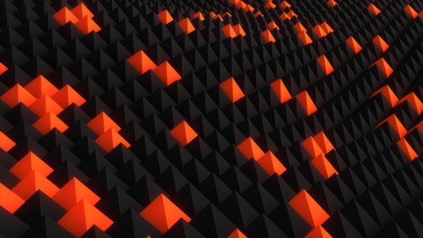 纳米表面抽象3D渲染图片下载