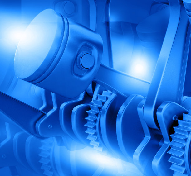 3d引擎活塞和齿轮图片下载