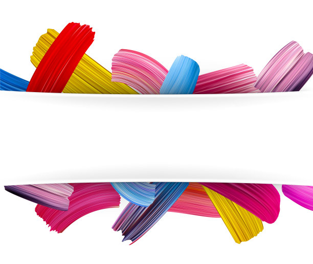 背景与彩色水彩笔触。图片下载