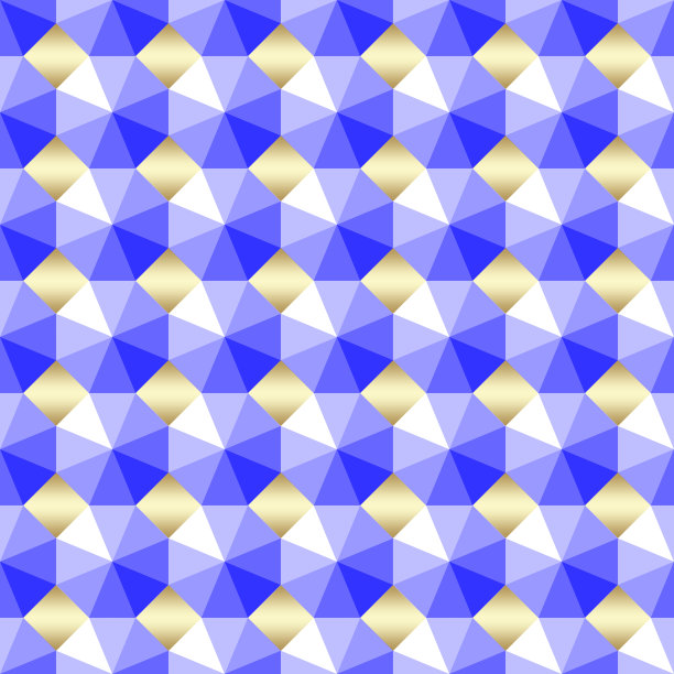 股票插图- d.蓝色的3D宝石图案，3D插图，明亮的背景。图片下载