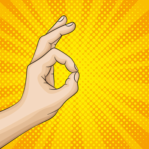 手势，手势，很好或者ok。图片下载