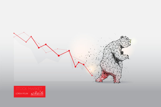 粒子，几何艺术，熊的线和点图片下载