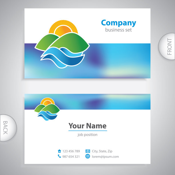 名片——自然的象征——山川图片下载