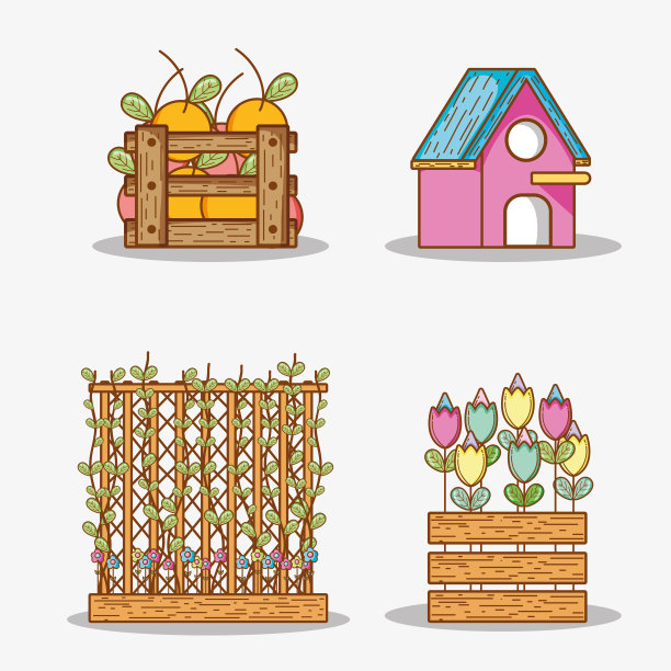 花园派对卡通图片下载