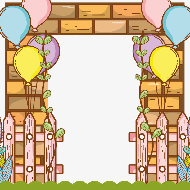 美丽的花园卡通图片下载