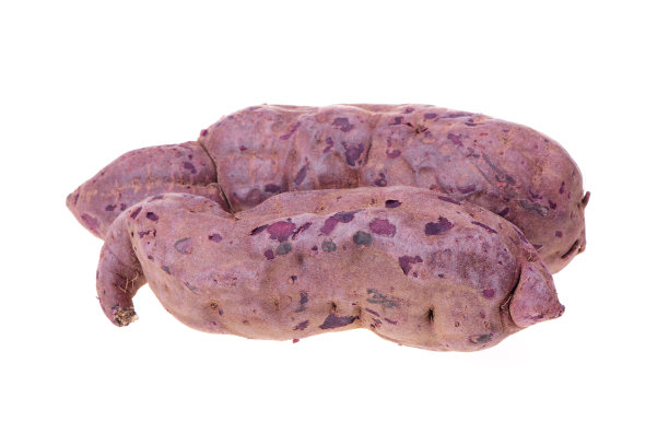 甜亚洲山药孤立在白色背景图片下载