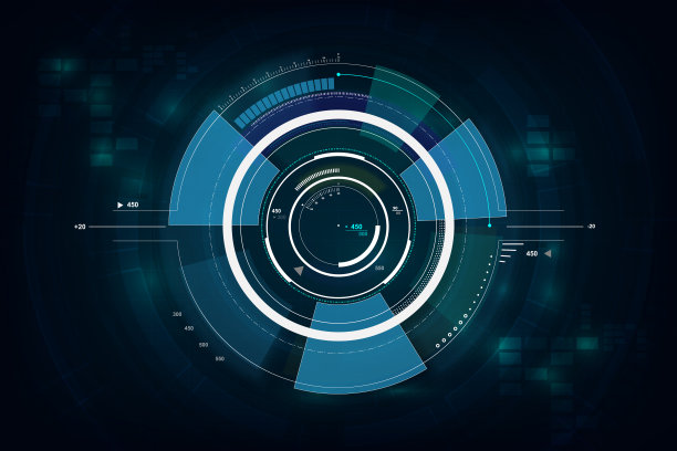 hud界面GUI未来技术网络概念模板图片下载