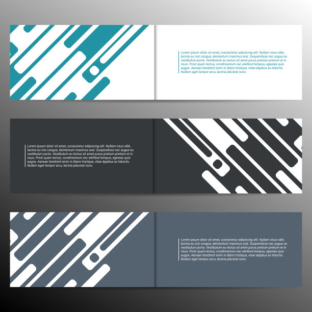 信息图表横幅模板在不同的颜色。向量图片下载