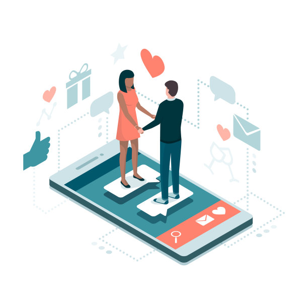 网上约会和恋爱素材图片