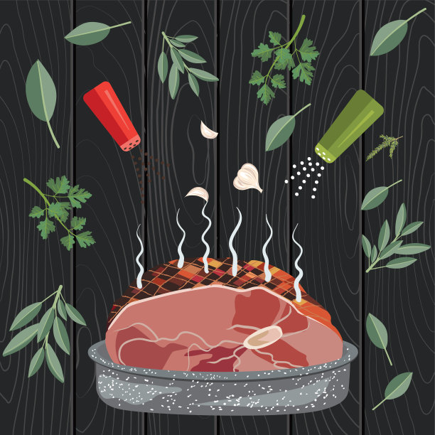 新鲜食物-烹饪概念。图片下载