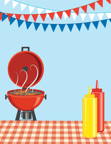 后院烧烤的背景图片下载