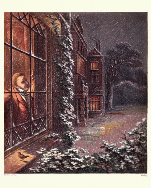 知更鸟的平安夜图片下载