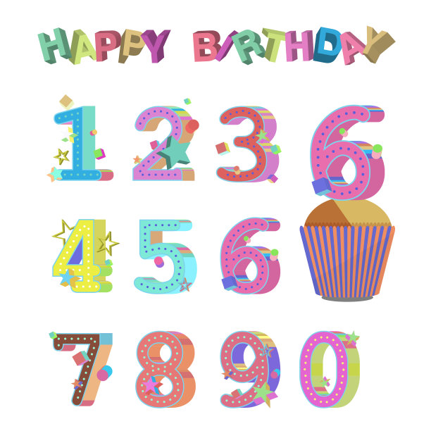 生日快乐横幅背景。图片下载