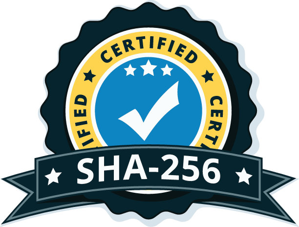 SHA-256认证标签插图图片下载