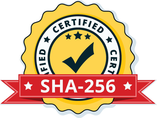 SHA-256认证标签图示图片下载