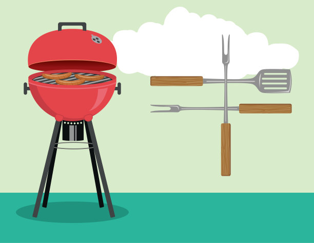 后院烧烤的背景图片下载