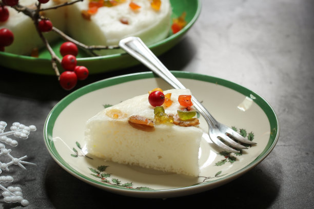 Vattayappam/蒸米粉蛋糕，喀拉拉邦圣诞食品，选择性焦点素材图片
