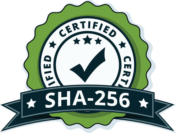 SHA-256认证标签插图图片下载