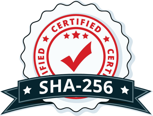 SHA-256认证标签插图图片下载