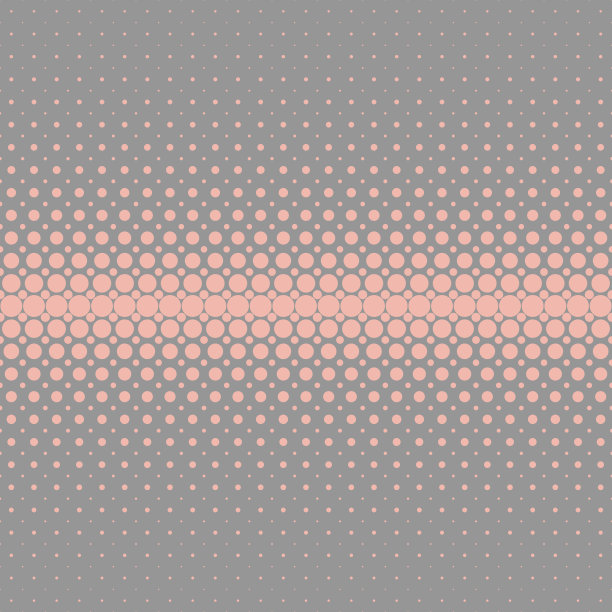 抽象几何半色调网点图案背景-向量图形从粉红色的圆圈在灰色的背景图片下载