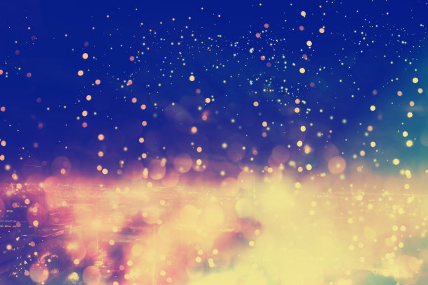 模糊的城市景观和闪亮的灯光背景在晚上图片下载