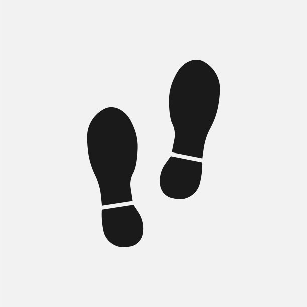 印鞋底的鞋子。矢量插图。图片下载