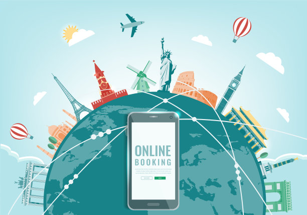 旅游作文与著名的世界地标。旅行和旅游。网站模板的概念。向量图片下载