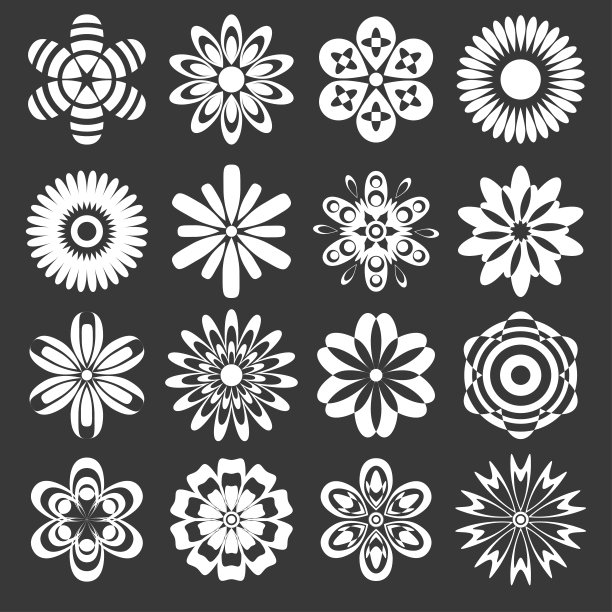 收集花朵图标图片下载