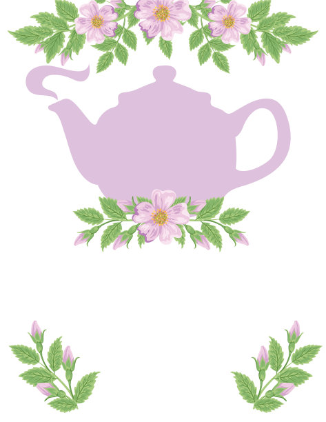 茶党和野玫瑰背景图片下载