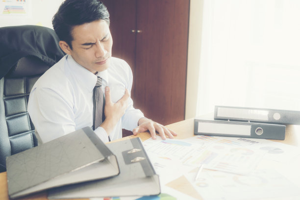 商人患有心脏病素材图片