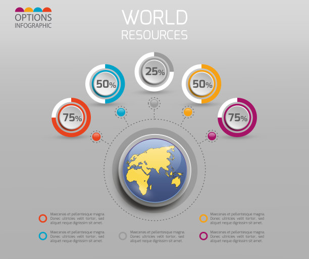 矢量插图信息图集。图片下载