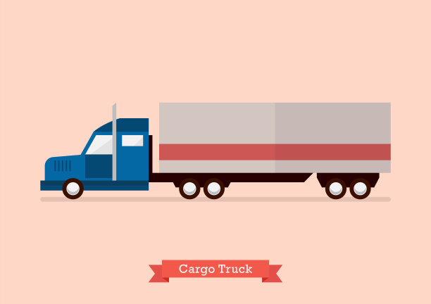 扁平式大卡车图片下载