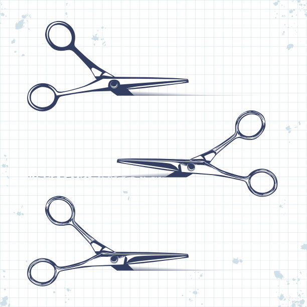 设置图标剪子与切割线隔离图片下载