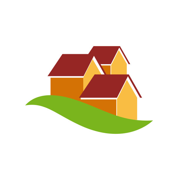 向量标志生态友好城市建筑素材图片