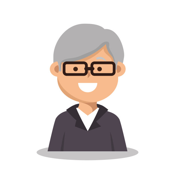 老人性格孤立图标图片下载