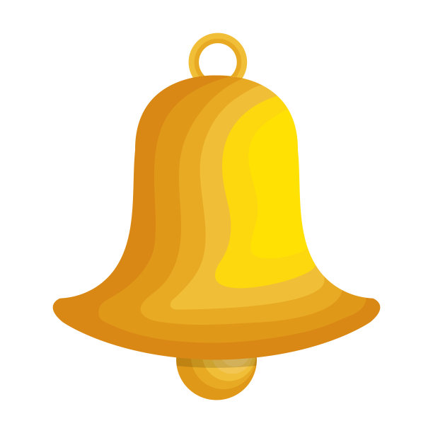 圣诞钟装饰卡图片下载