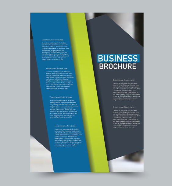 摘要传单设计背景。手册模板。可用于杂志封面，商业模型，教育，演示，报告。蓝色的颜色。图片下载