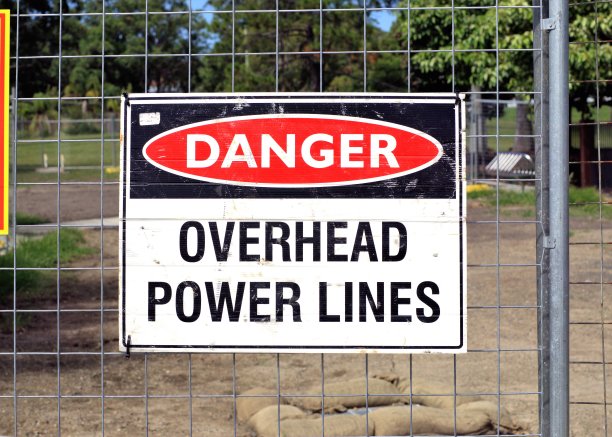 建筑地盘的工作场所安全标志图片下载